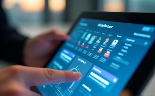 Un'interfaccia utente di un software HR su un tablet.